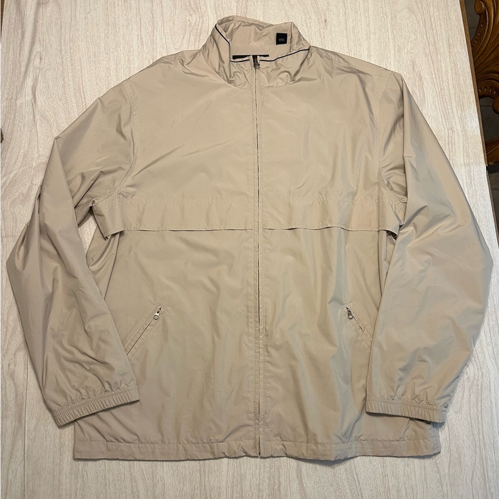 Greg Norman Collection Light Tan Windbreaker